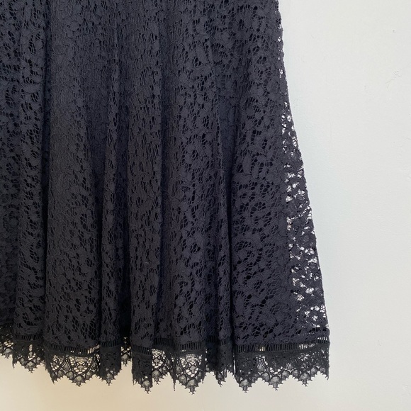 Rebecca Taylor NWOT Short Sleeve Black Lace Dress - Picture 6 of 8